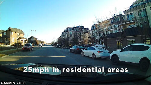 Speeds in Calgary's residential areas are now 40kph (25mph) as of May 2021.