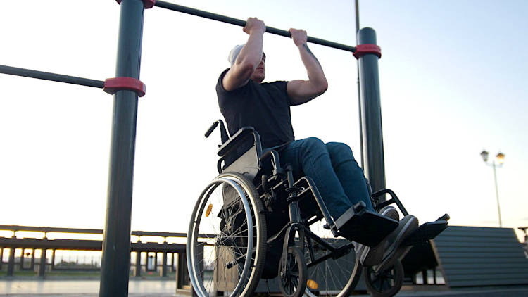 Many paraplegics have incredible upper body strength.