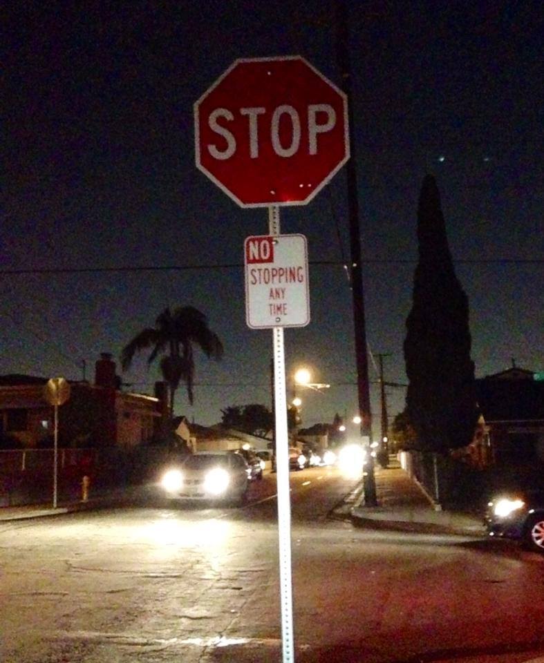 stop sign contradiction