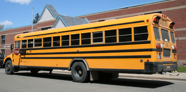 Most school buses require a Class 2 license with air brakes.