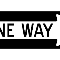 The One-Way Sign almost always works in concert with road markings and the "Do NOT Enter" sign.