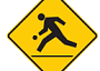 A playground ahead sign has one person on the sign.<p>This is a cautionary sign...except when accompanied with a regulatory sign beneath!