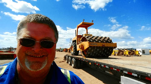 Bill Walker gained experience with pulling flat deck and loading construction equipment.