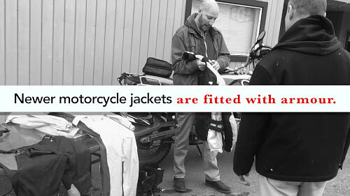 Newer motorcycle jackets offer maximum protection in the event of a crash.