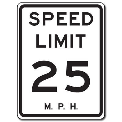 The speed limit inside West Virginia cities is 25mph unless otherwise posted.