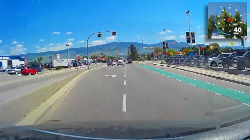 When turning left in a larger vehicle, always be in the outside (right) lane.