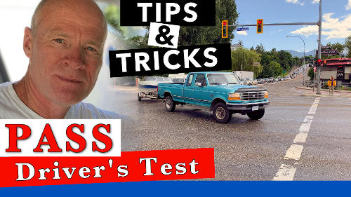 When you show up for your driver's test, back into the parking space to start your driver's test easy. Watch the full video for more tips.
