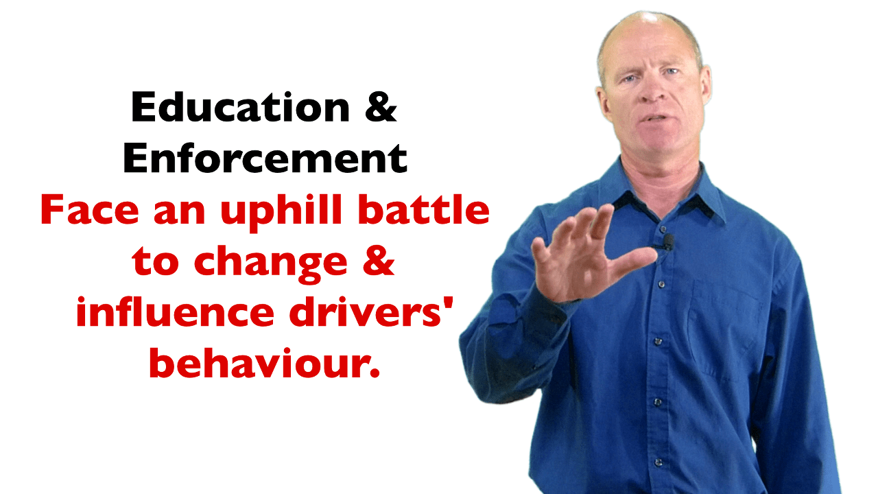 History has proven that it is hard to influence and change drivers' behaviour.