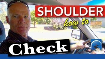 Even though you have convex mirrors or blind spot detectors, shoulder checking is still required to drive defensively.