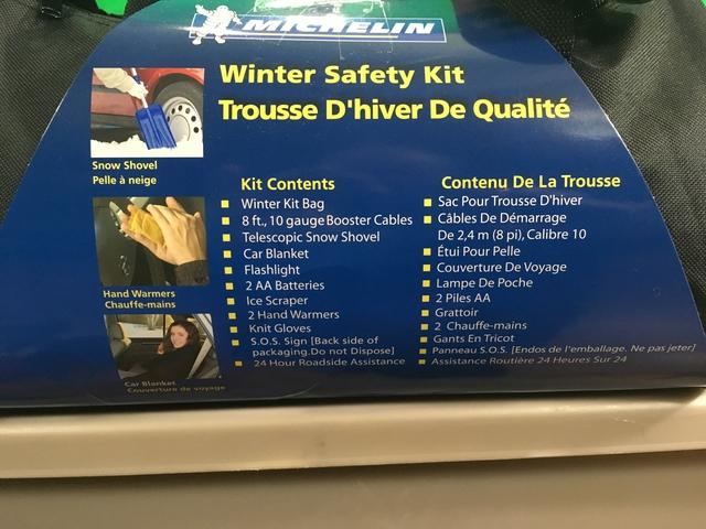 Michelin Winter Safety Kit - available from Walmart.